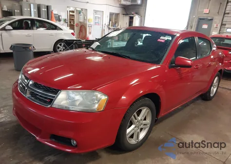 2013 Dodge Avenger Sxt из США, поврежденный, VIN 1C3CDZCB1DN504055